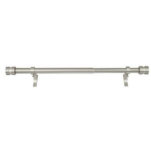 12-20 inch Short Adjustable Matte Nickel Curtain Rods,1 inch Diameter Heavy Duty